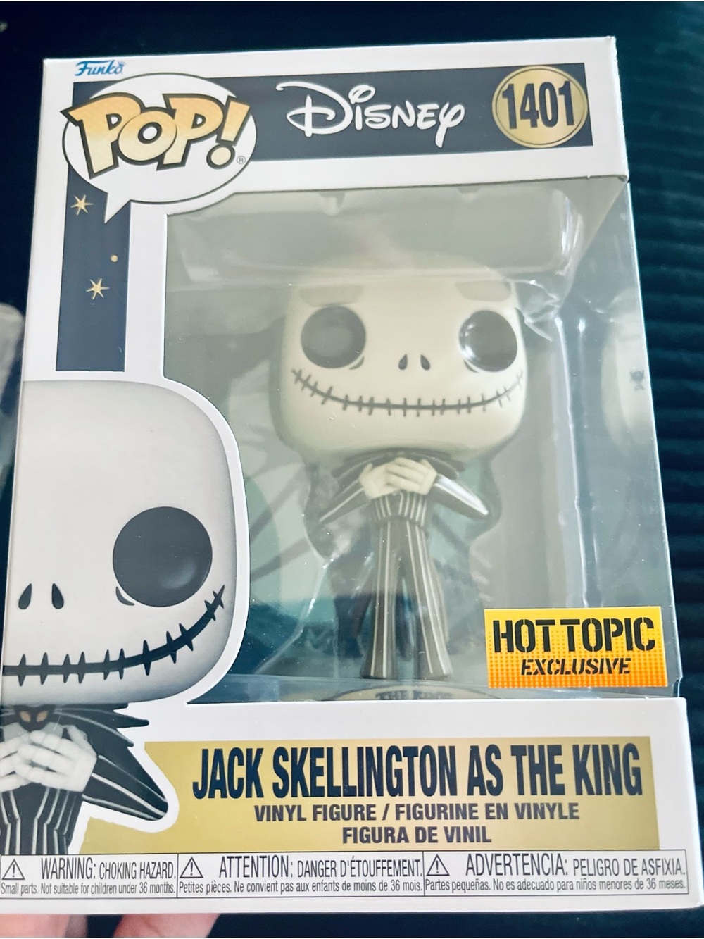 Disney Funko POP! Jack Skellington The King - Black & White
